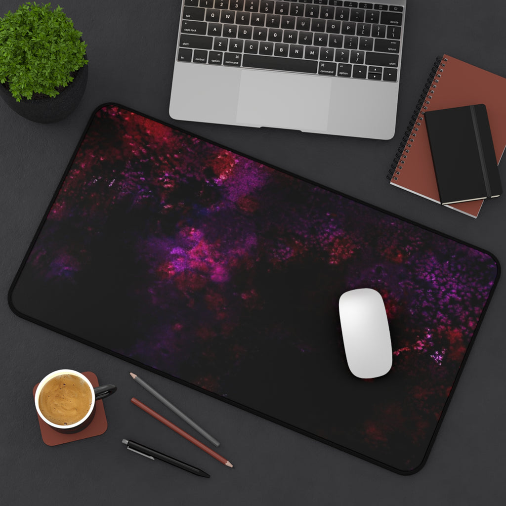 Nebula Night Desk Mat – Dark Purple Galaxy Mouse Pad for Gaming & Office