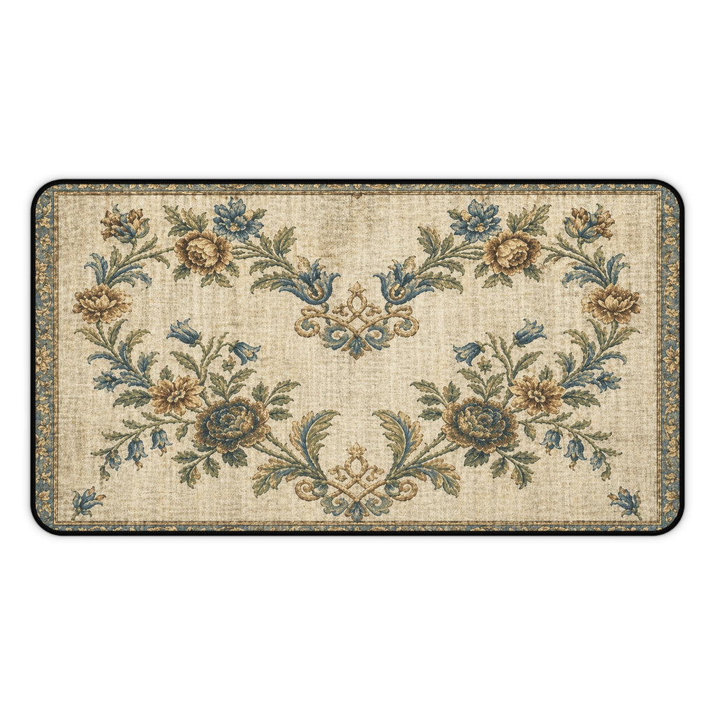 Vintage Floral Heart Mouse pad