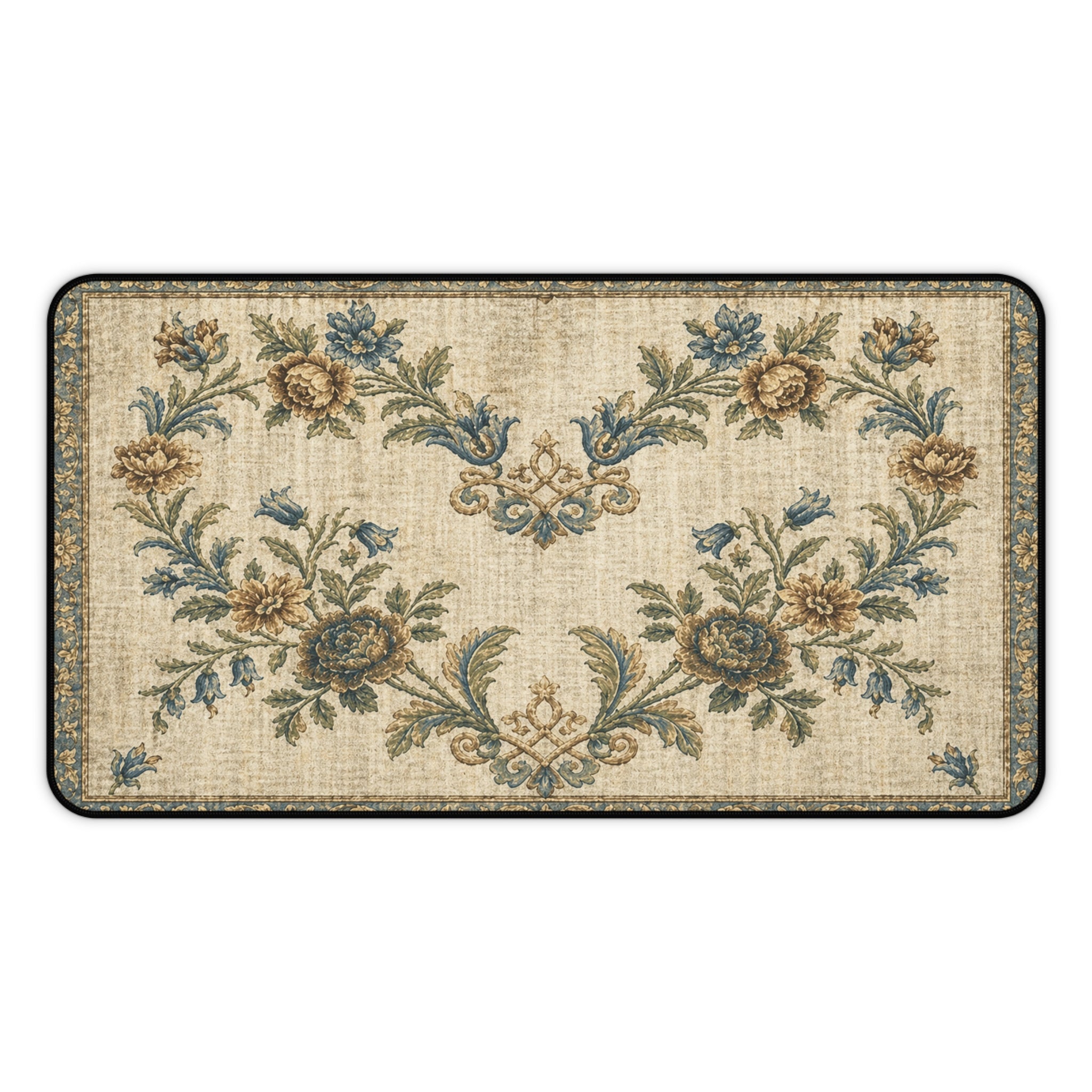 Vintage Floral Heart Mouse pad