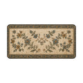 Vintage Floral Desk Mat – Blue & Gold Ornate Rug-Inspired Mouse Pad