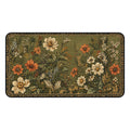 Vintage Wildflower Desk Mat — Botanical Floral Mouse Pad